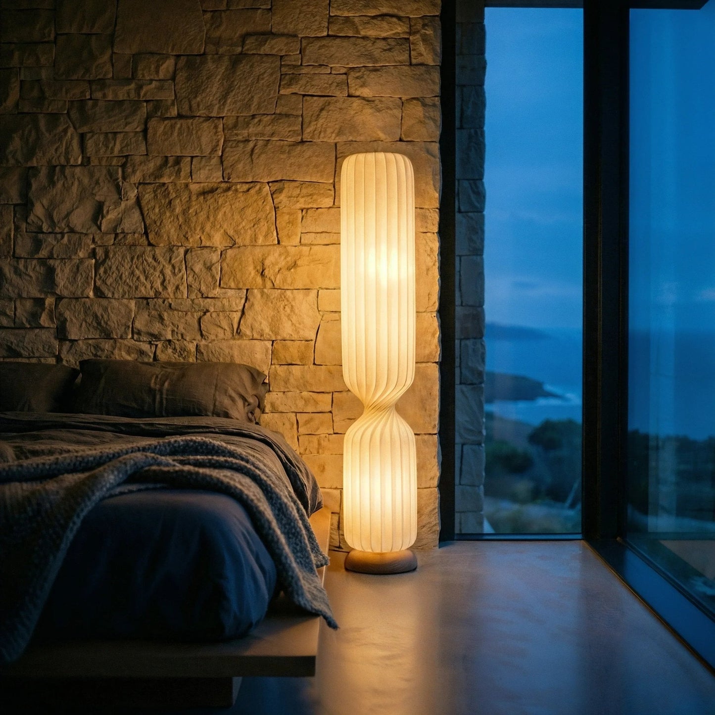 Vespera Pleated Column Floor Lamp