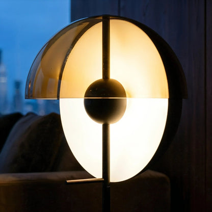 Orbit Smoked Glass Sphere Lamp