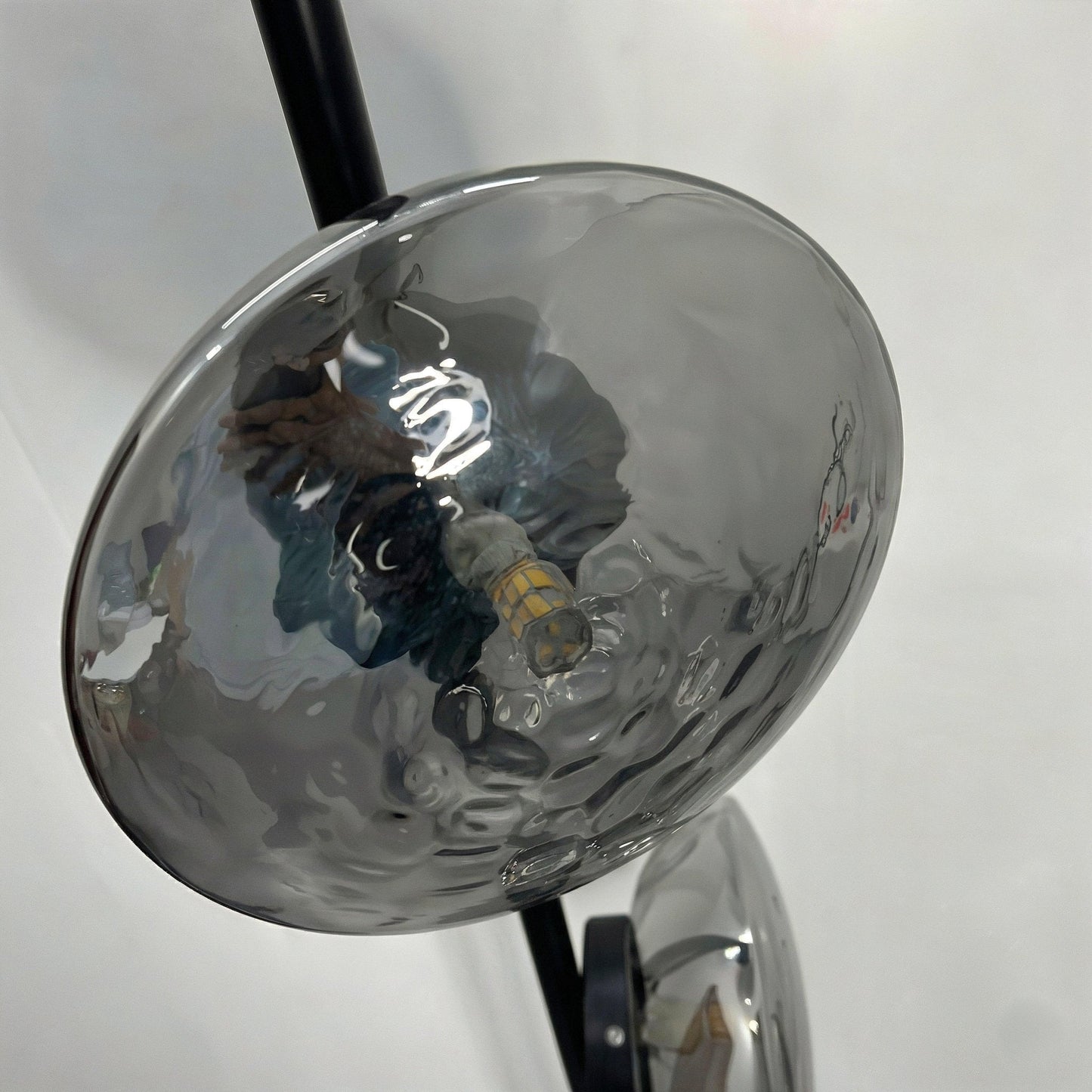Mirage Hammered Glass Floor Lamp