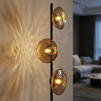 Mirage Hammered Glass Floor Lamp