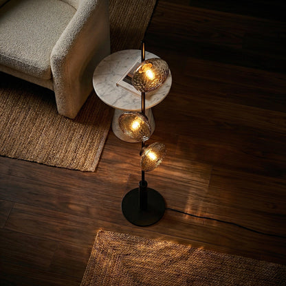 Mirage Hammered Glass Floor Lamp