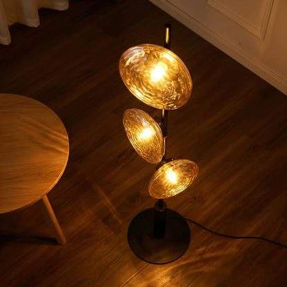 Mirage Hammered Glass Floor Lamp