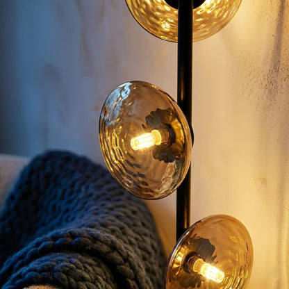 Mirage Hammered Glass Floor Lamp