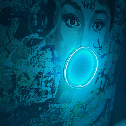 Audrey Hepburn Bubble Gum LED Painting
