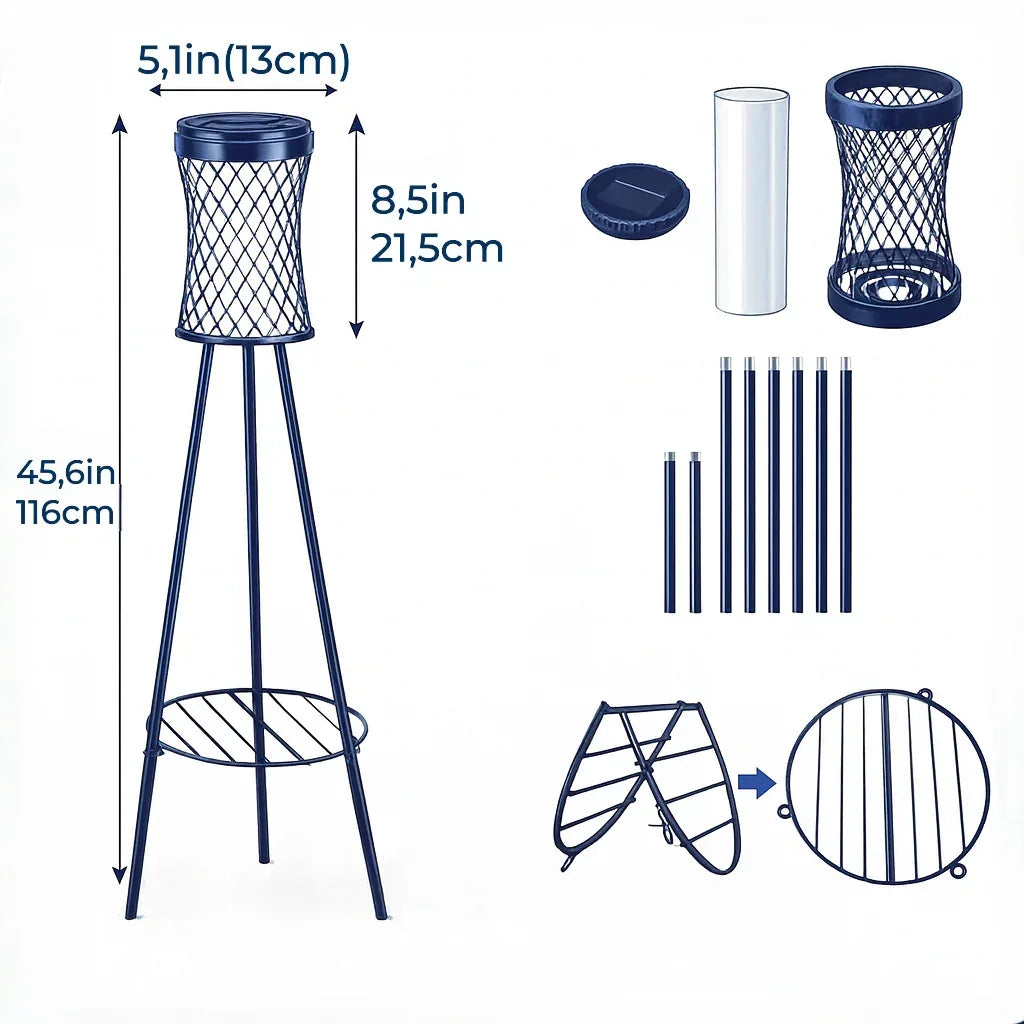 Sentry Tripod Solar Plant Lantern