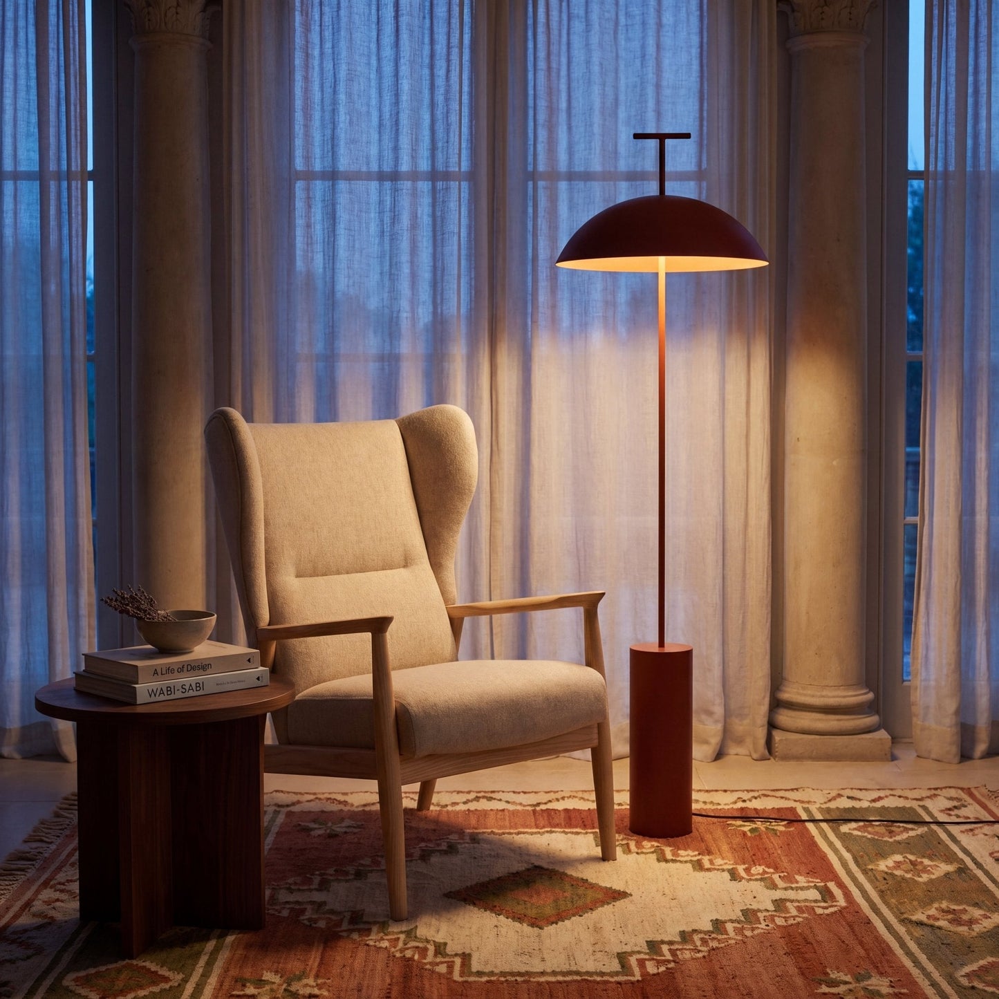 Lumi Nordic Dome Floor Lamp