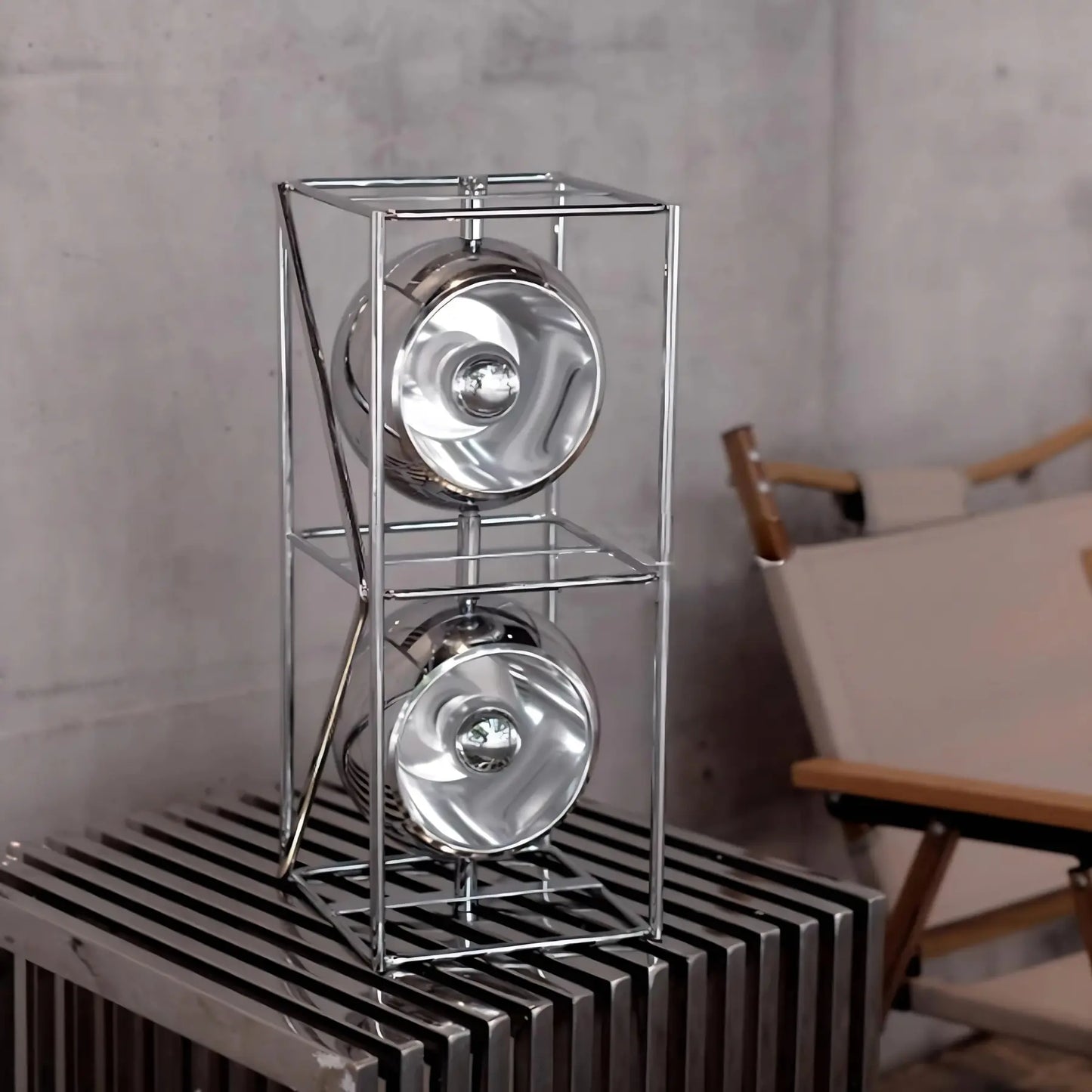 Chrome Spheres Table Lamp