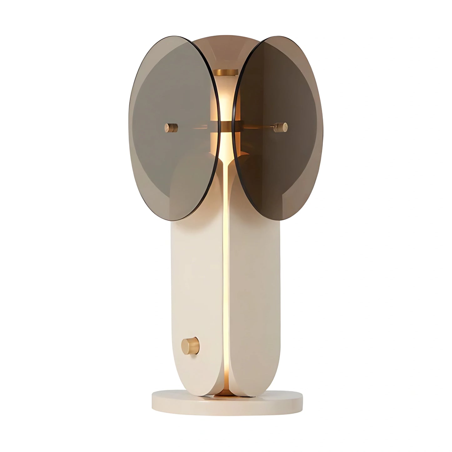 Trilume Smoke Grey Glass Lamp