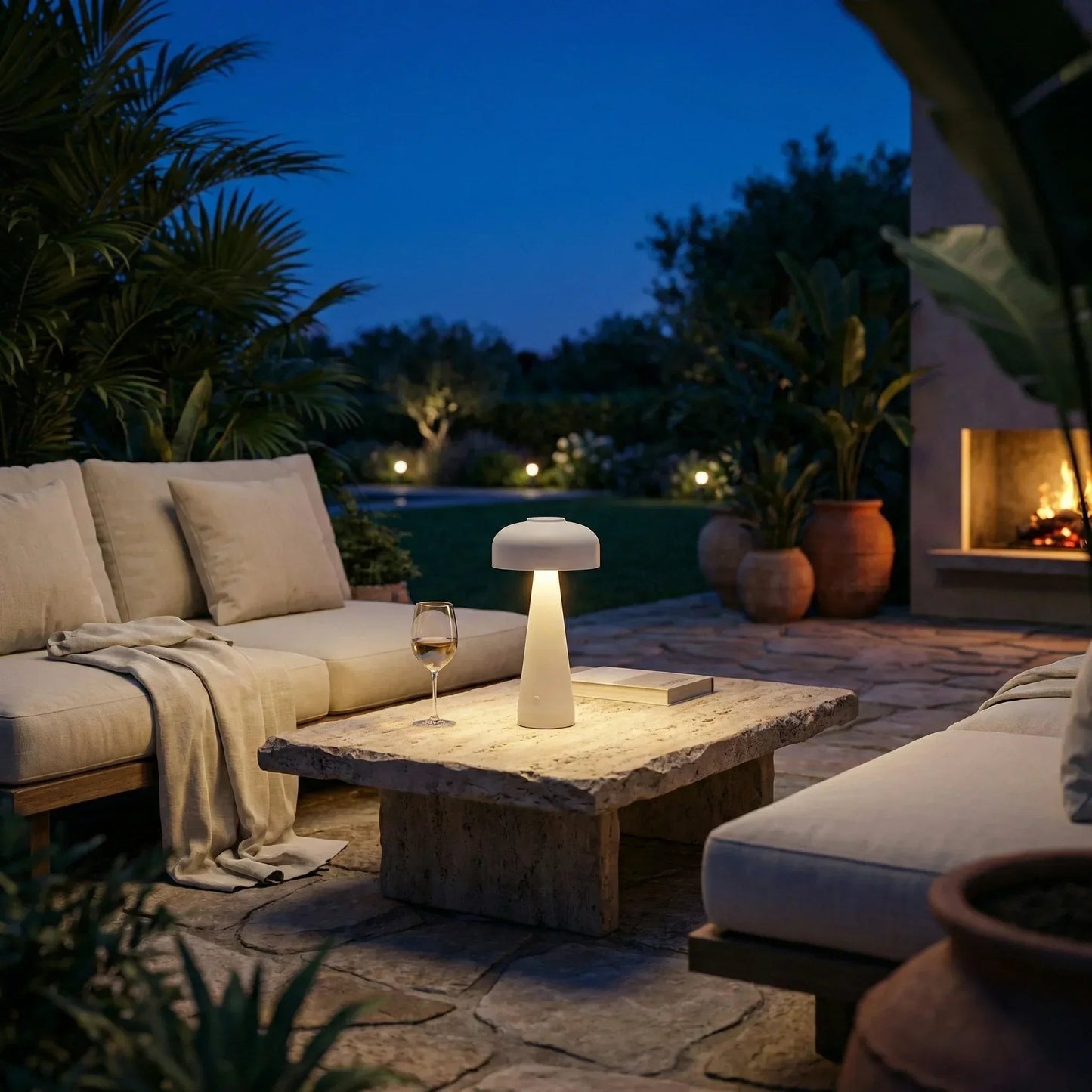 Hush Cordless Conical Lamp