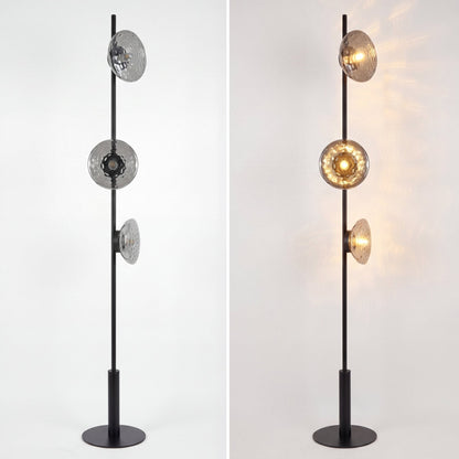 Mirage Hammered Glass Floor Lamp
