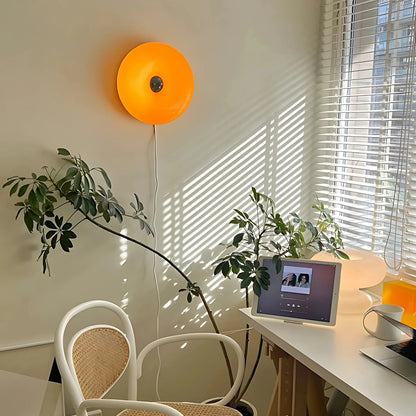 Amber Orbit Lamp