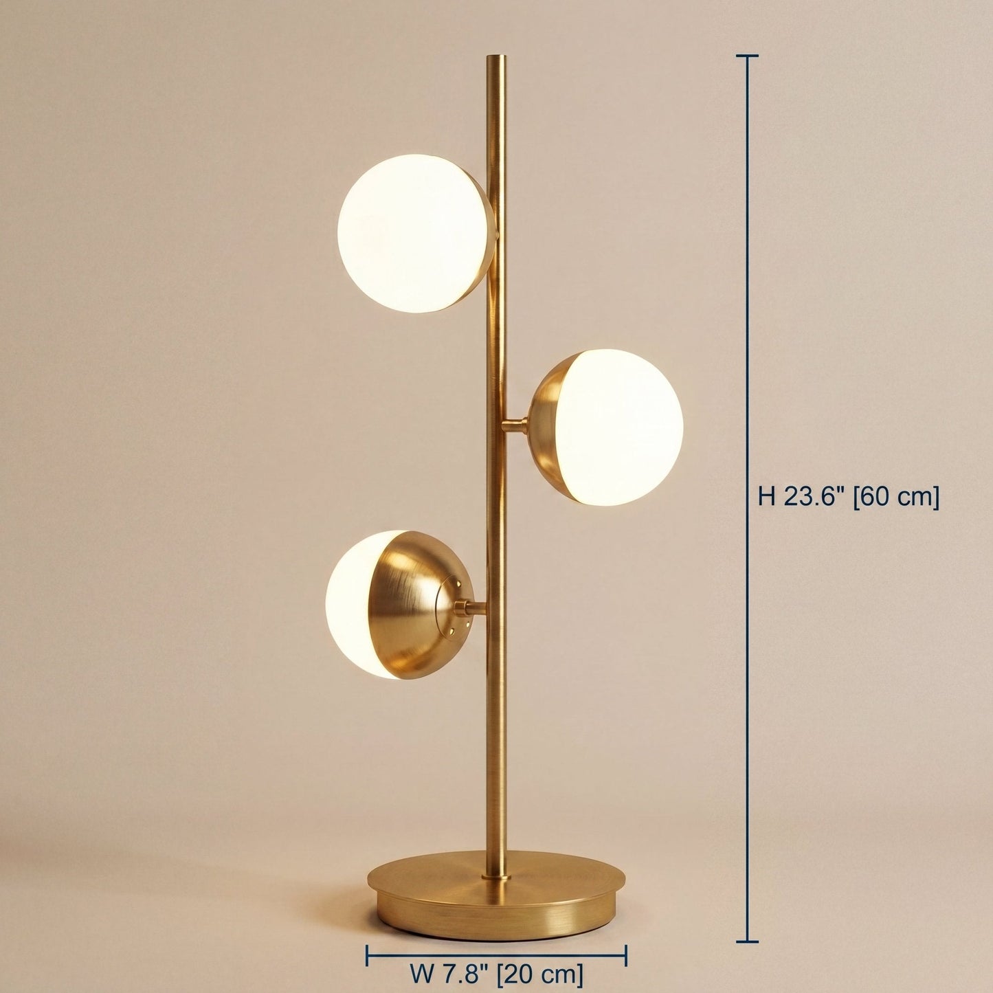Calyx Gold Globe Sculptural Lamp