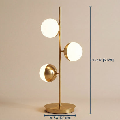 Calyx Gold Globe Sculptural Lamp
