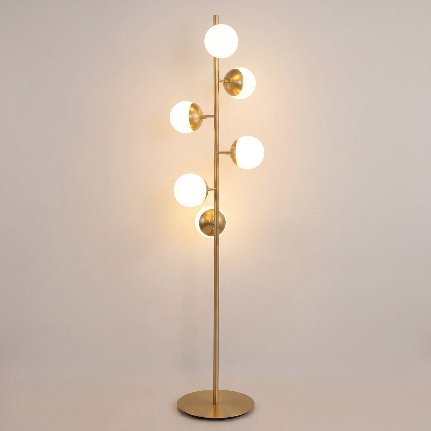 Calyx Gold Globe Sculptural Lamp