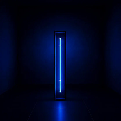 Redwood Radiance Lamp | Tall LED Strip Wooden Lamp