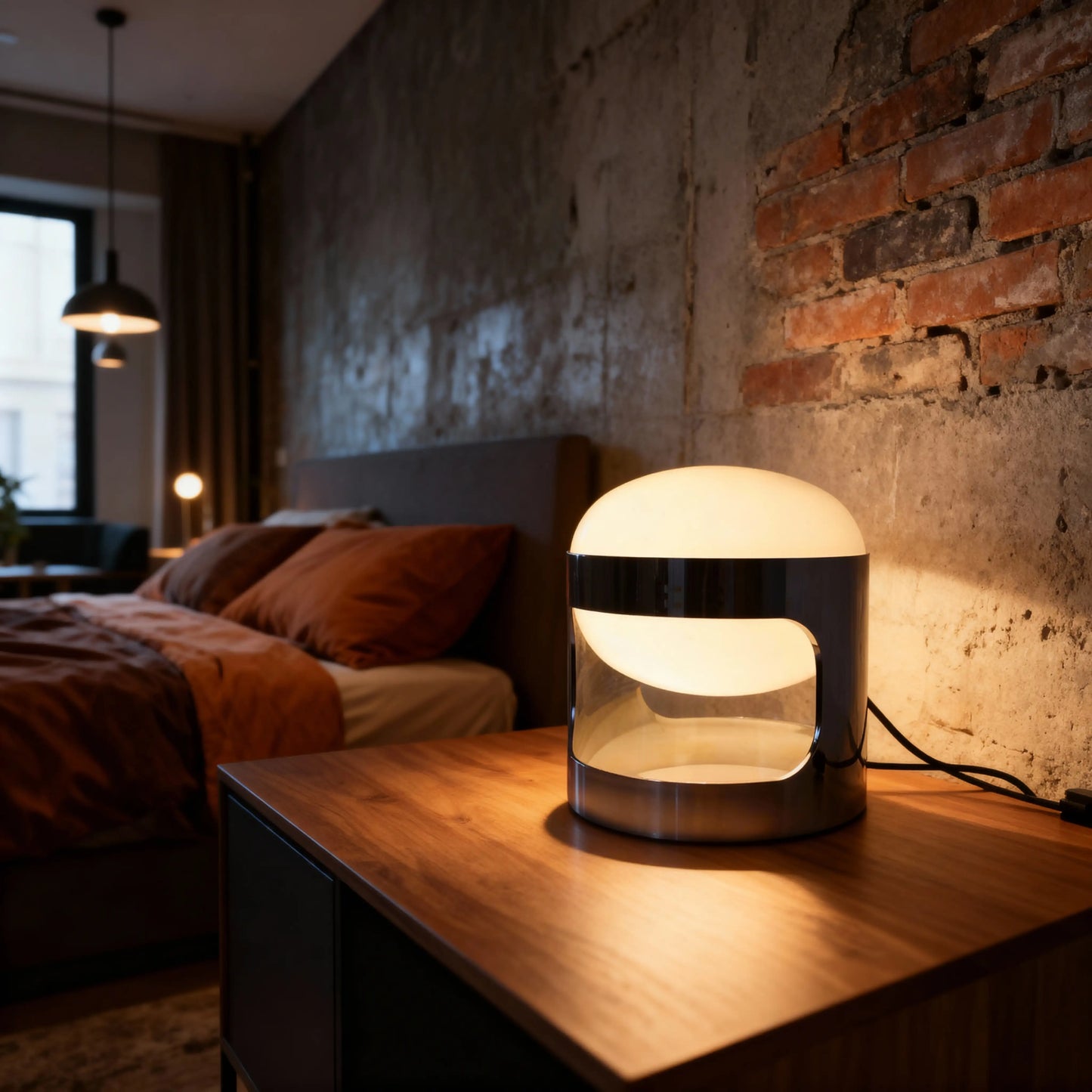 Chrome Capsule Lamp