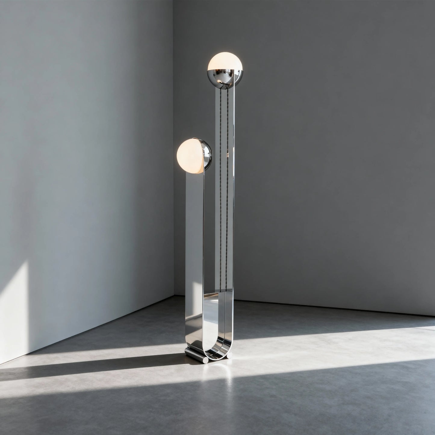 Chrome Orbit Lamp