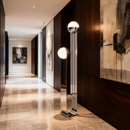 Chrome Orbit Lamp