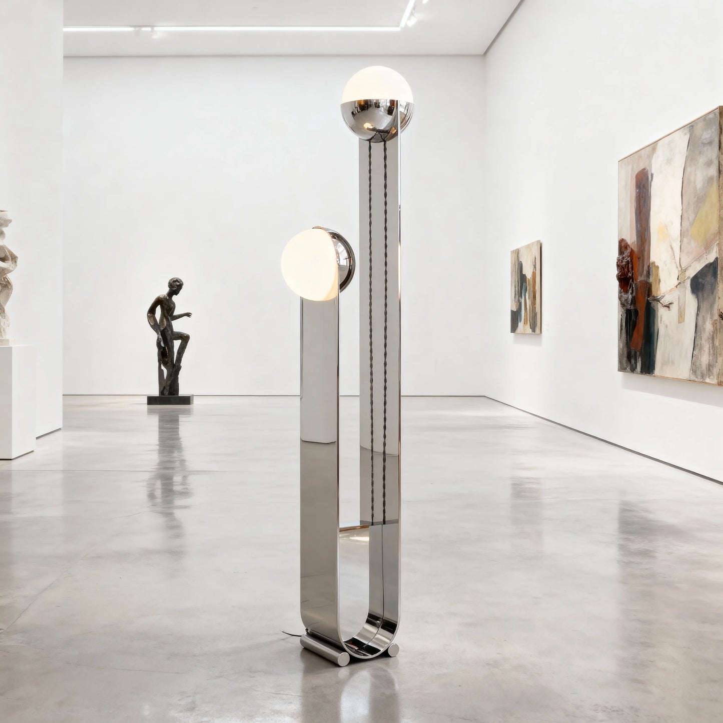 Chrome Orbit Lamp
