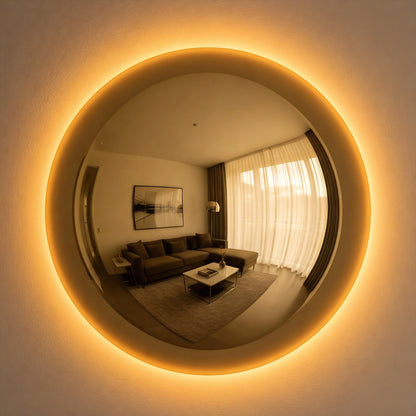 Convex Glow Mirror | Bronze Halo