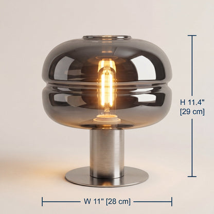 Graphite Mushroom Desk Lamp