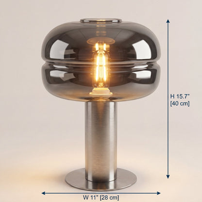 Graphite Mushroom Desk Lamp