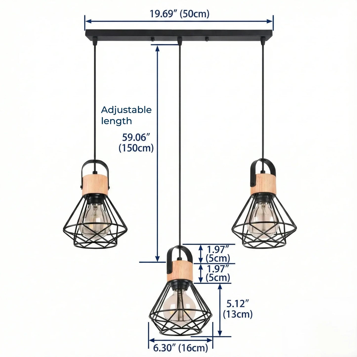 Vertex Wireframe Pendant Light