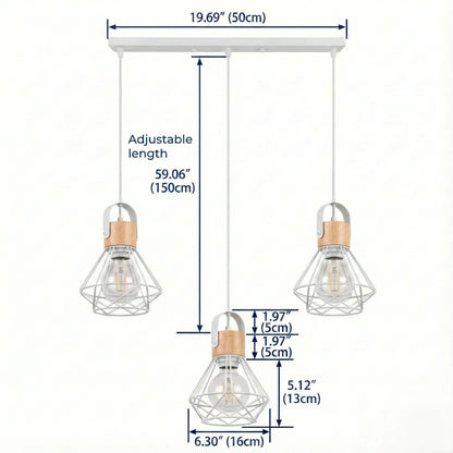 Vertex Wireframe Pendant Light