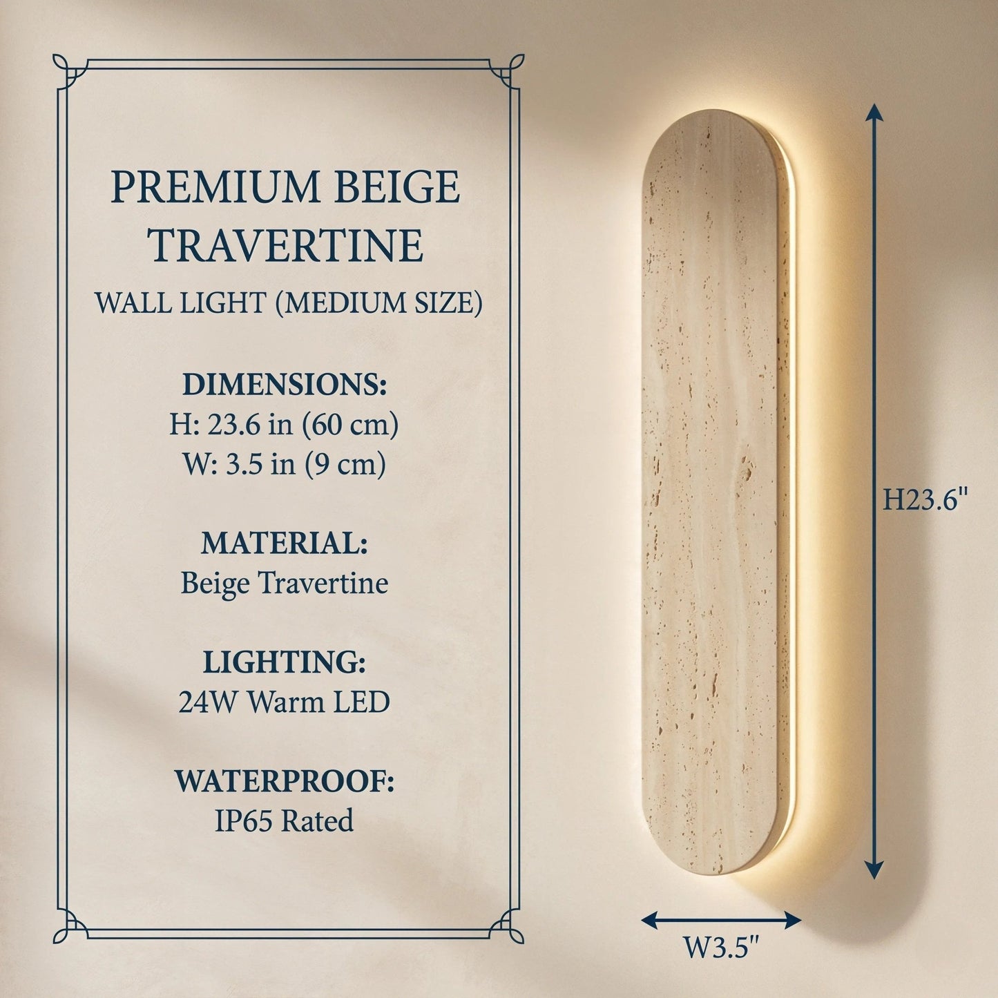 Monolith Stone Wall Light
