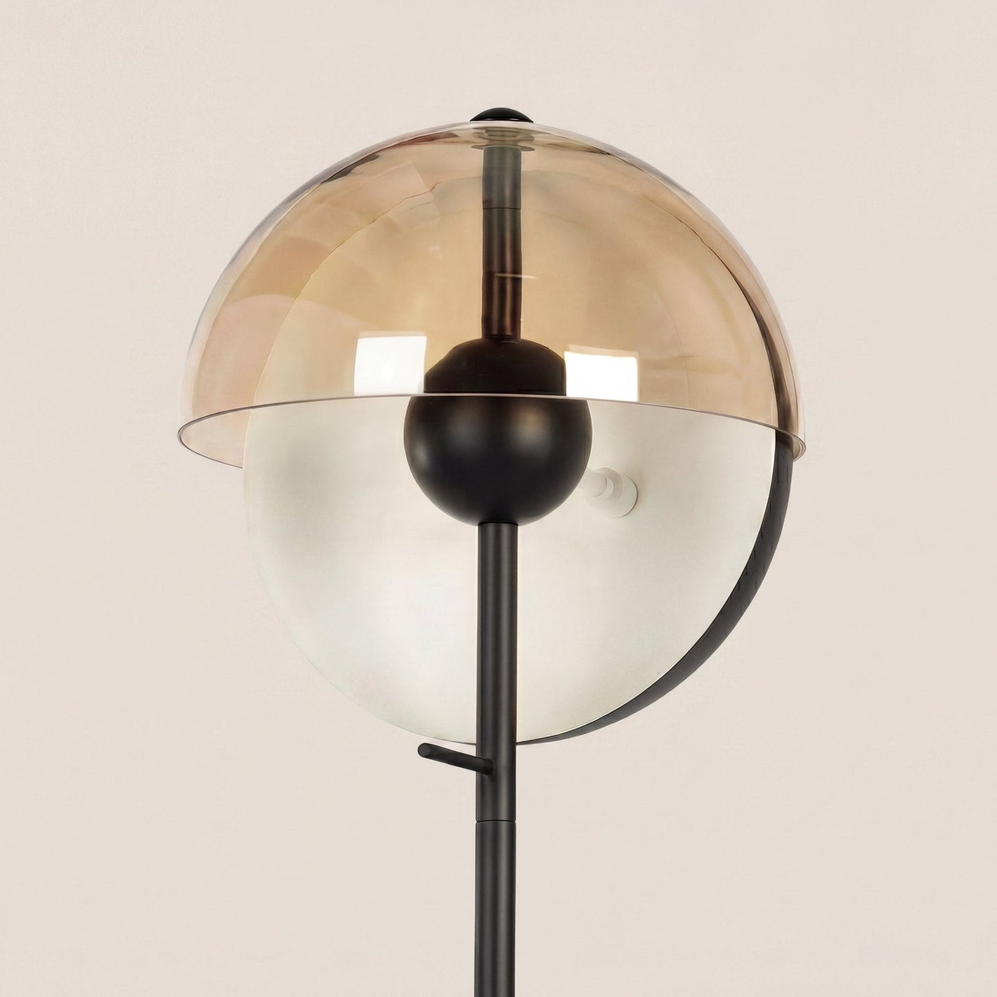 Orbit Smoked Glass Sphere Lamp
