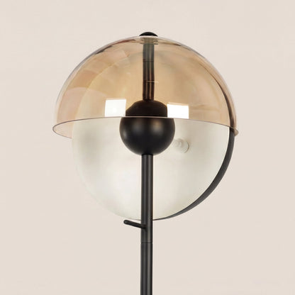 Orbit Smoked Glass Sphere Lamp