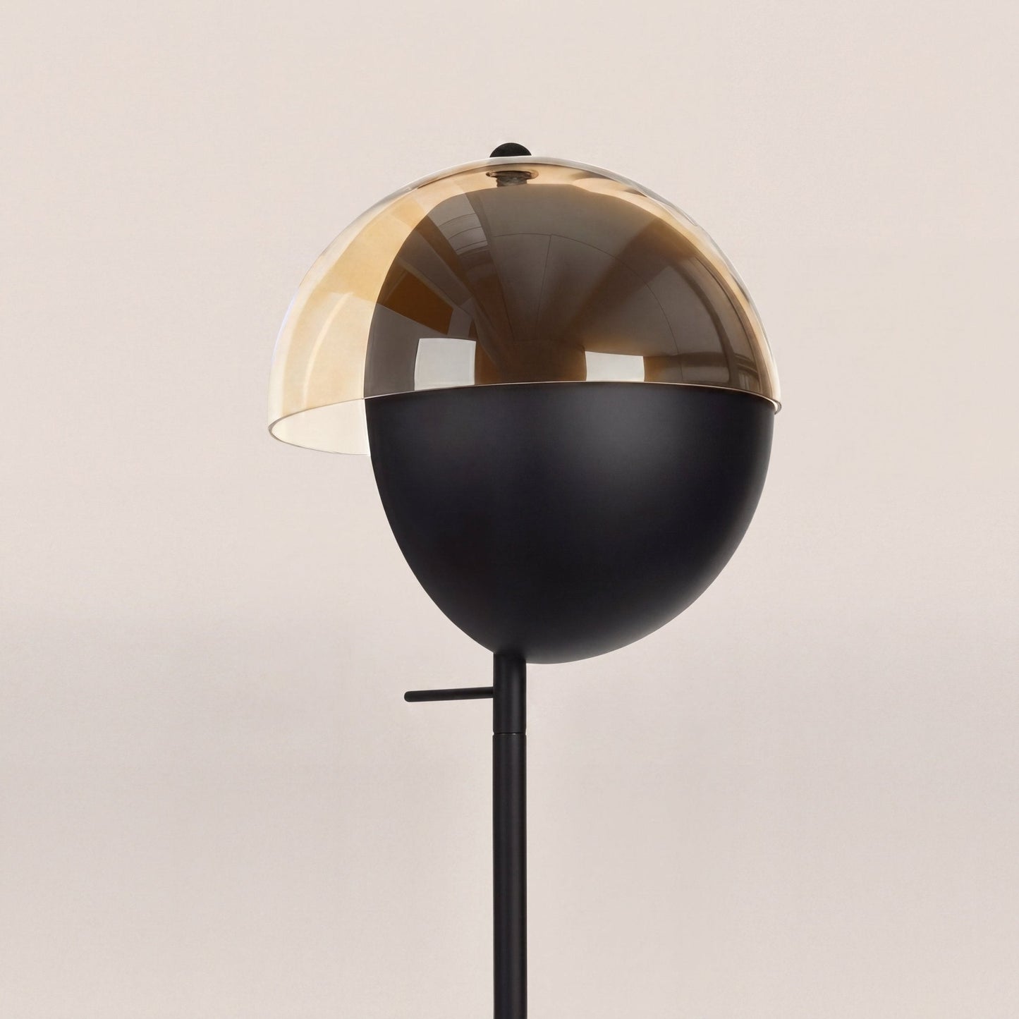 Orbit Smoked Glass Sphere Lamp