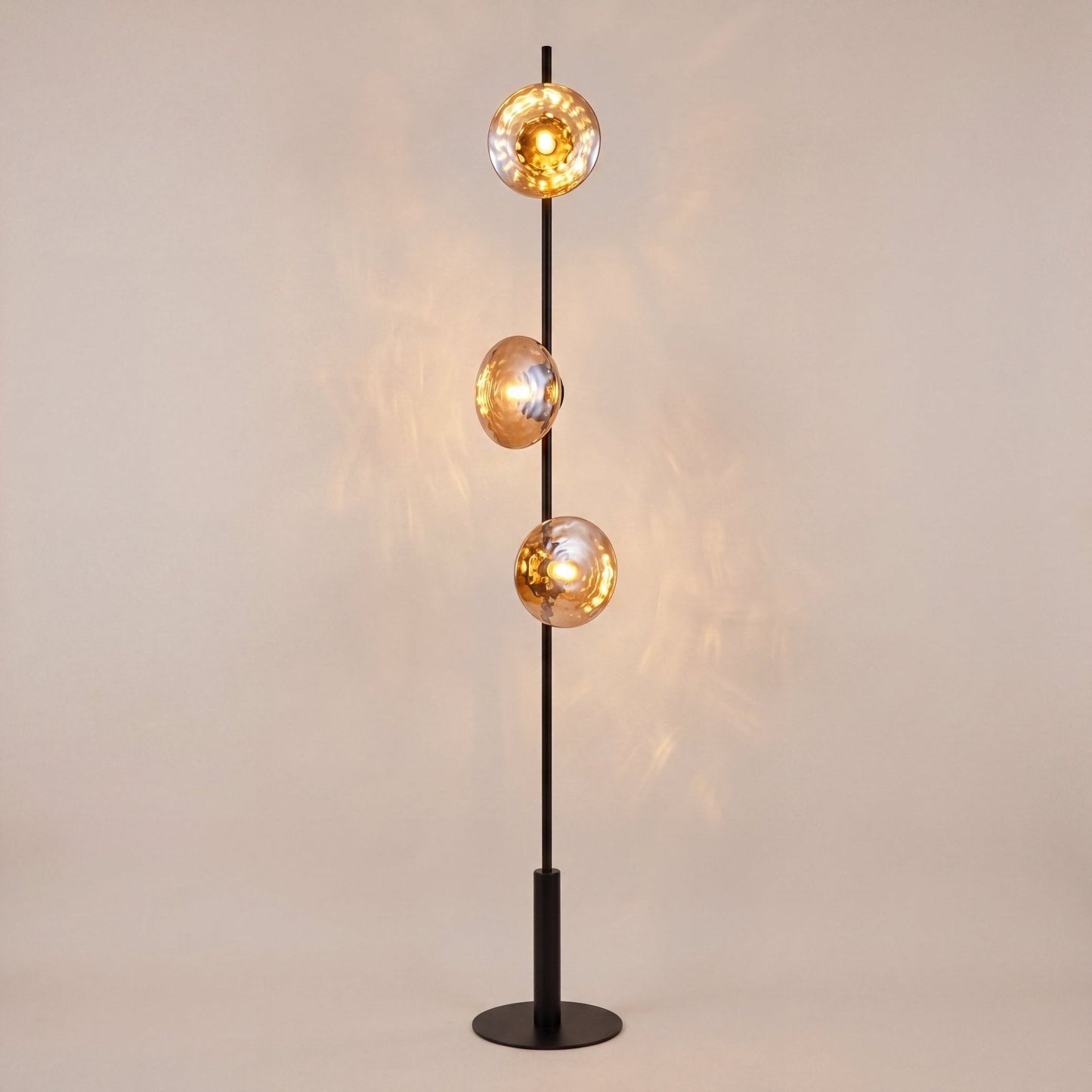 Mirage Hammered Glass Floor Lamp