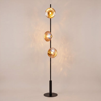 Mirage Hammered Glass Floor Lamp