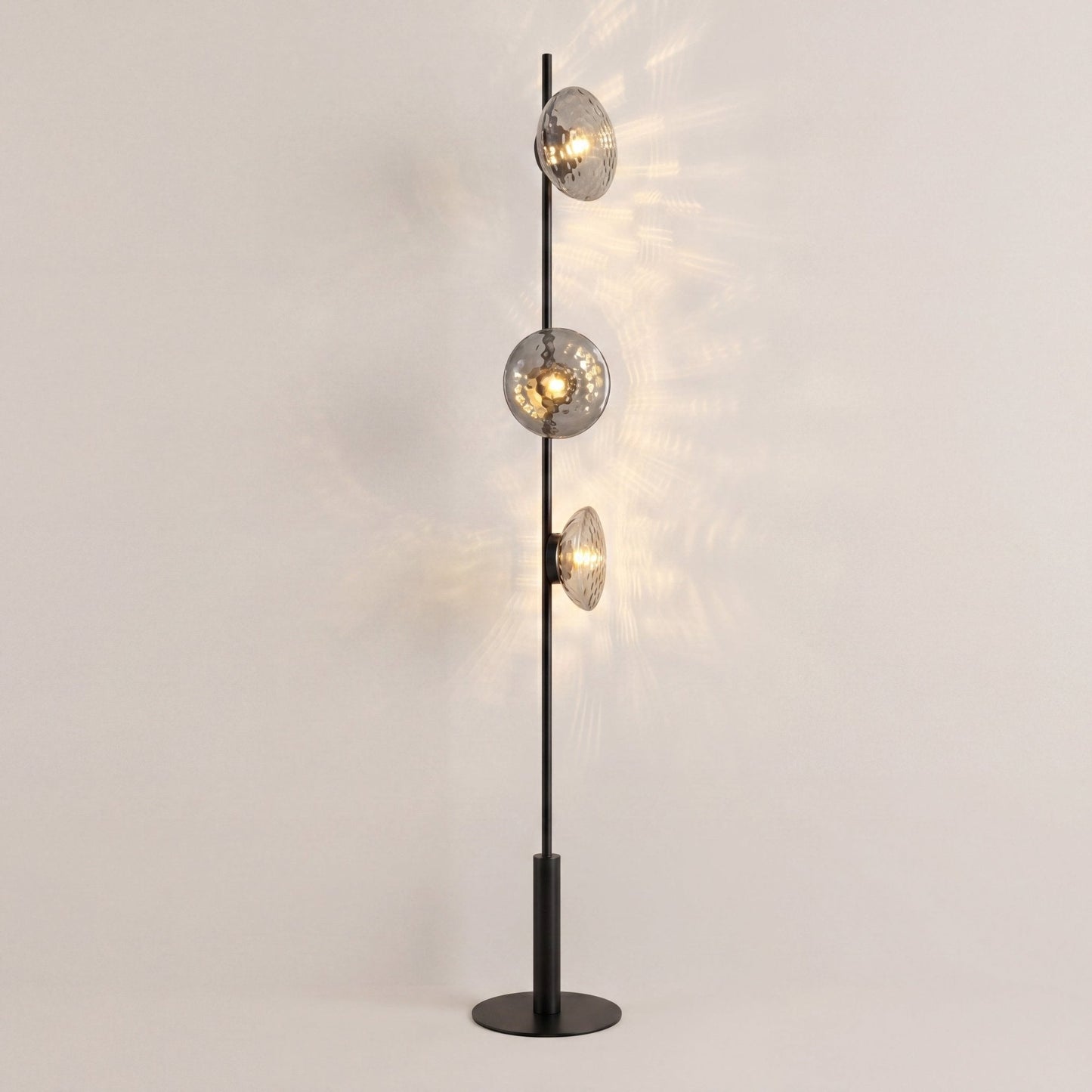 Mirage Hammered Glass Floor Lamp