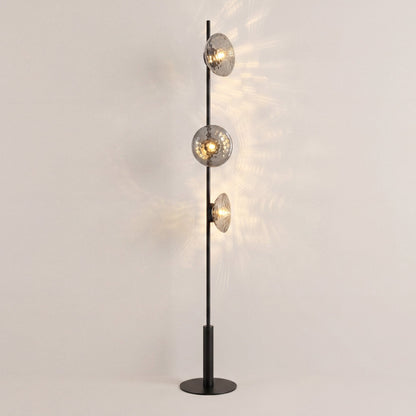 Mirage Hammered Glass Floor Lamp