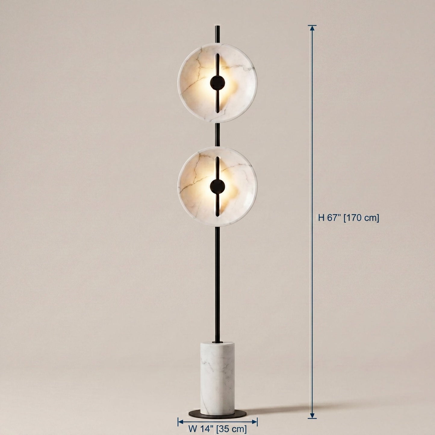 Lunar Eclipse Ceramic Floor Lamp