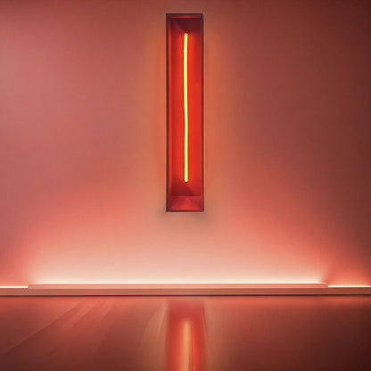 Redwood Radiance Lamp | Tall LED Strip Wooden Lamp