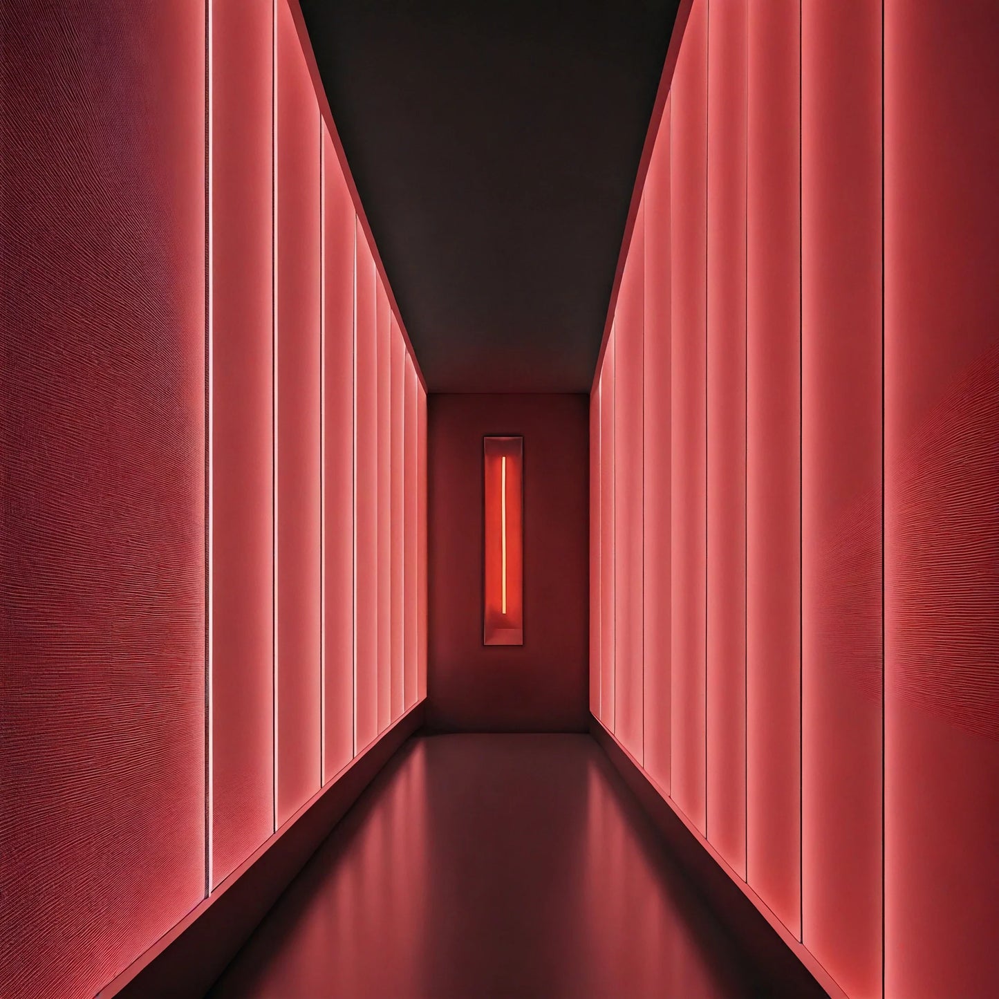 Redwood Radiance Lamp | Tall LED Strip Wooden Lamp