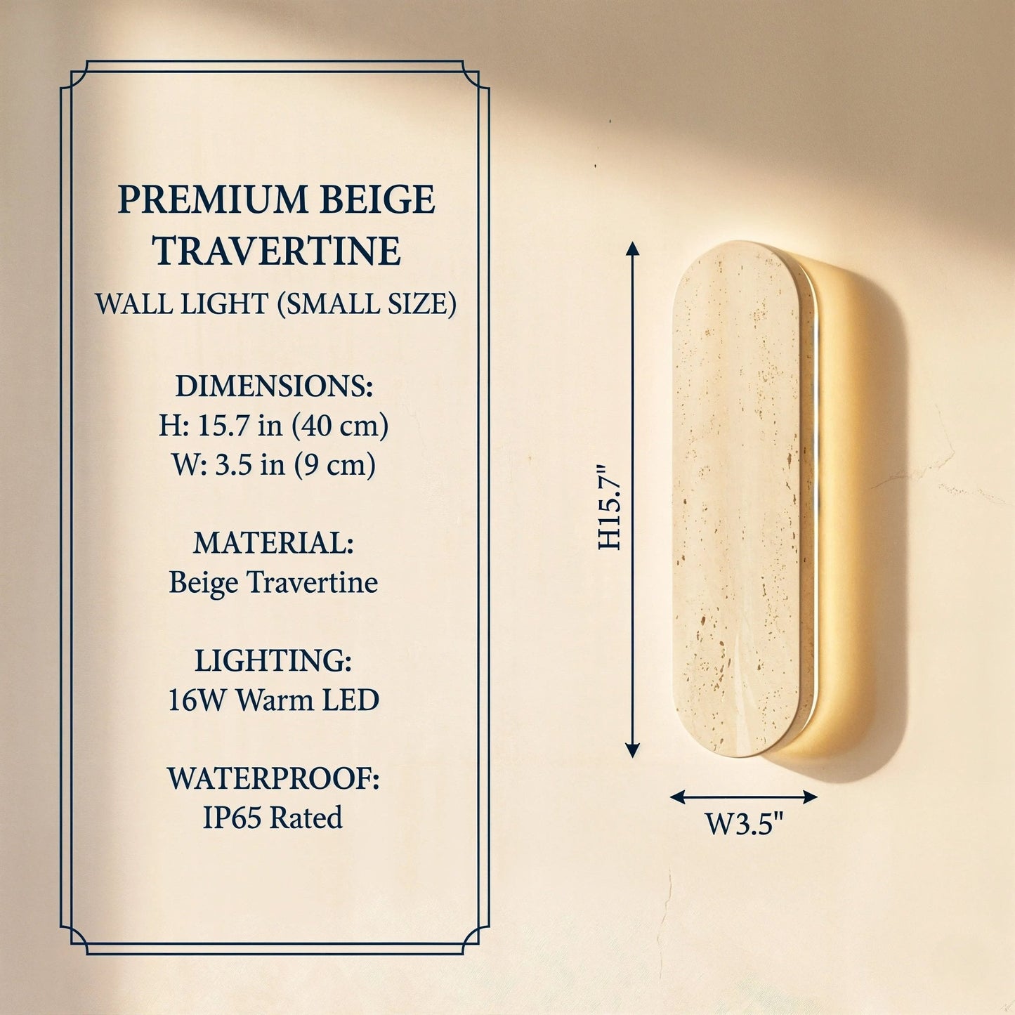 Monolith Stone Wall Light