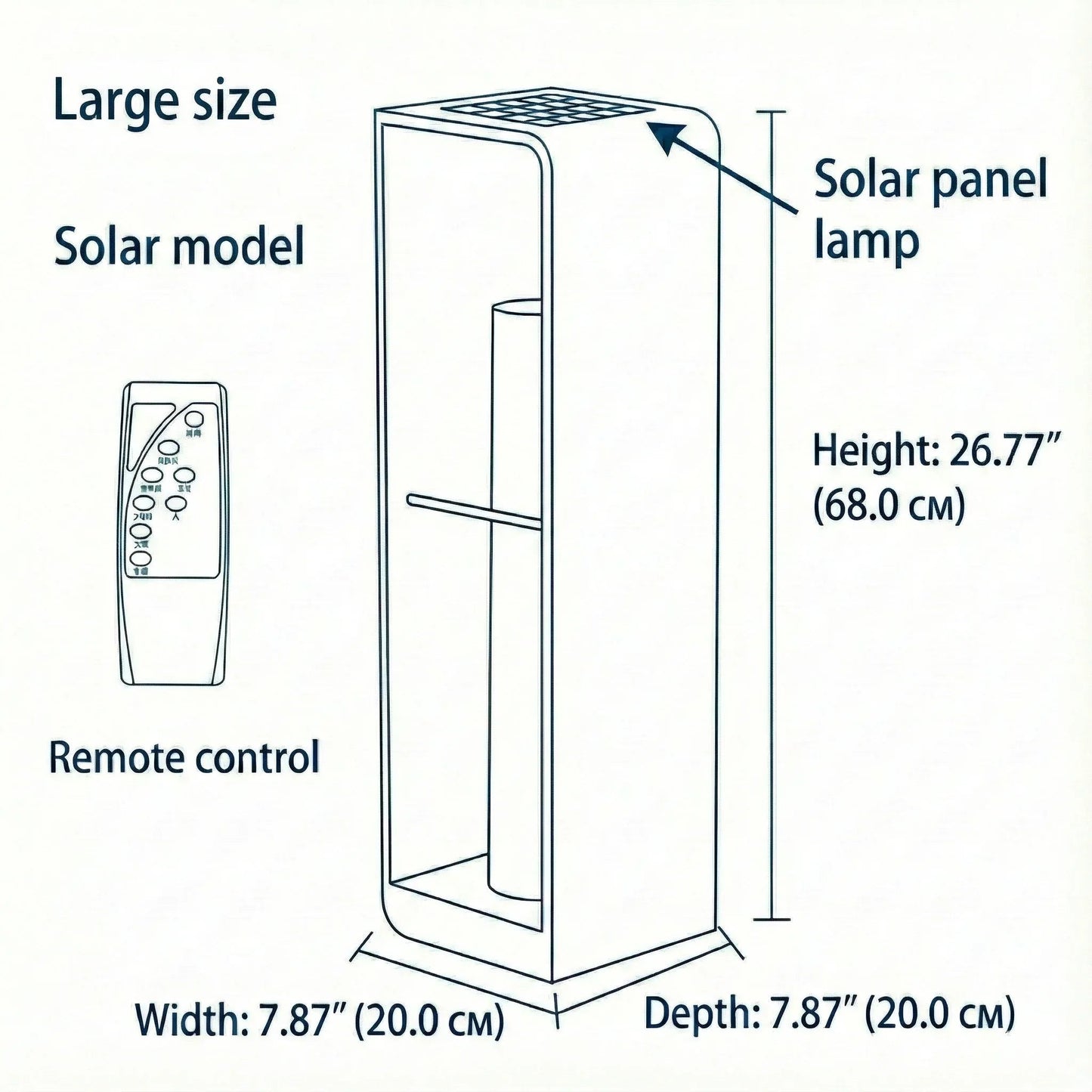 Frame Series Solar Pathway Light
