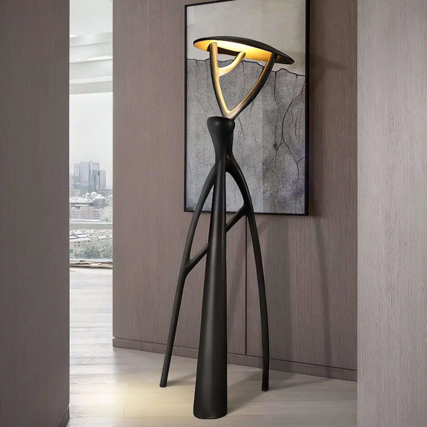 Humanoid Standing Tree Floor Lamp