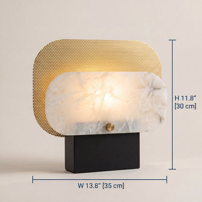 Veil Marble Glow Table Lamp