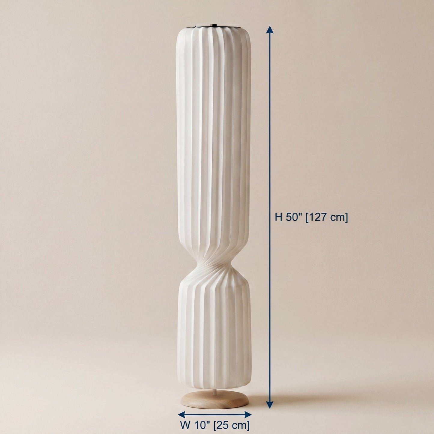 Vespera Pleated Column Floor Lamp