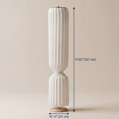 Vespera Pleated Column Floor Lamp