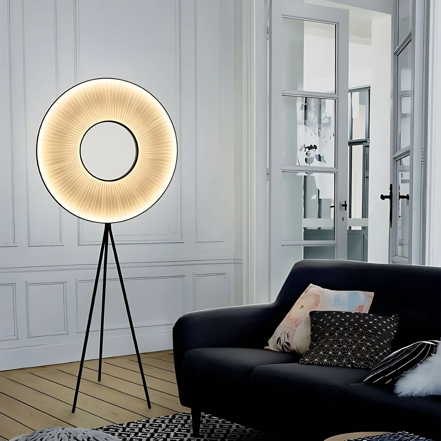 Iris Bahia Single Ring Floor Lamp