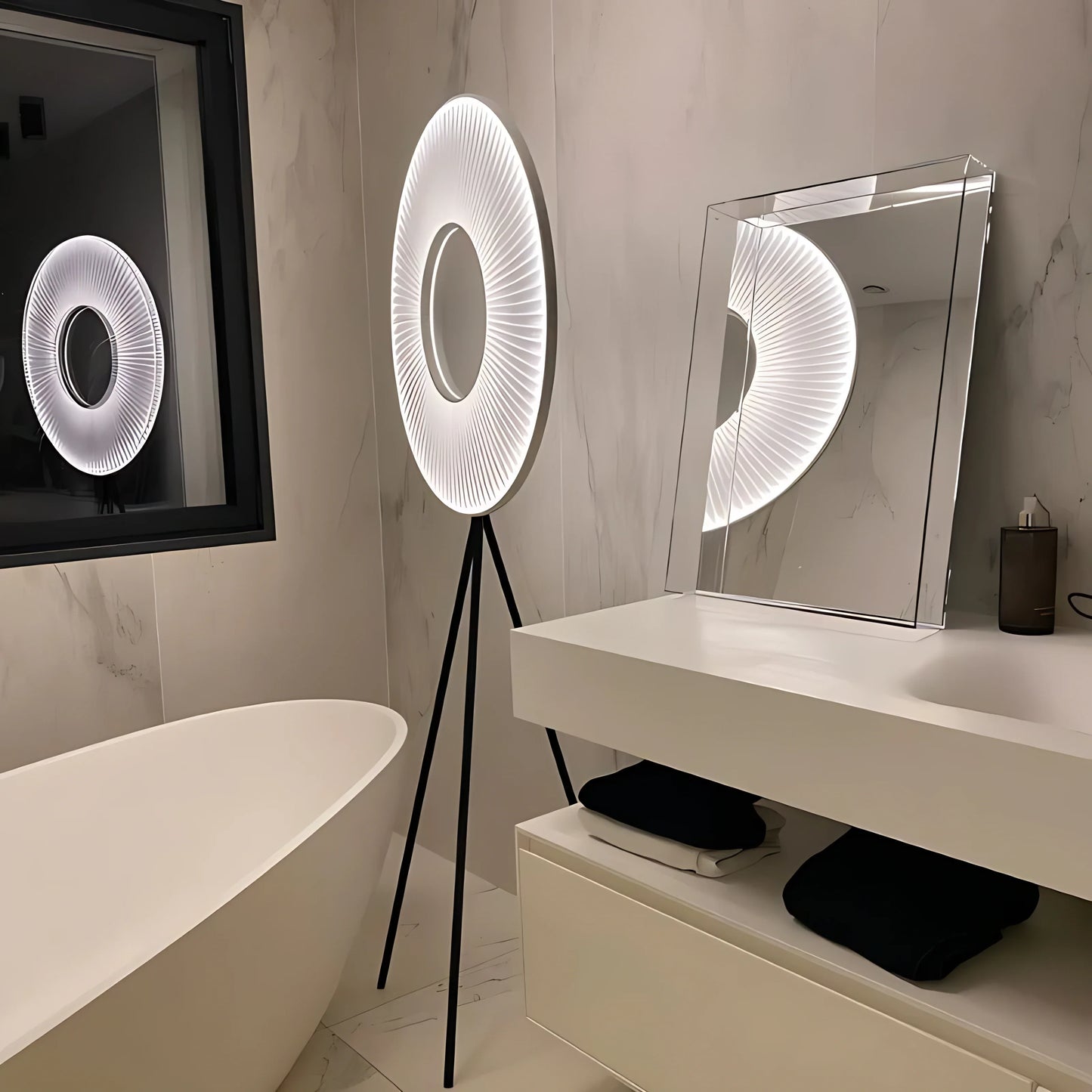 Iris Bahia Single Ring Floor Lamp
