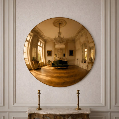 Convex Glow Mirror | Bronze Halo