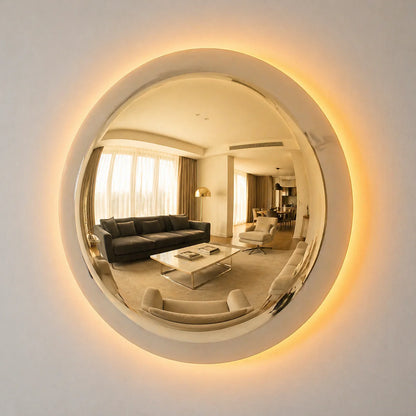 Convex Glow Mirror | Golden Halo
