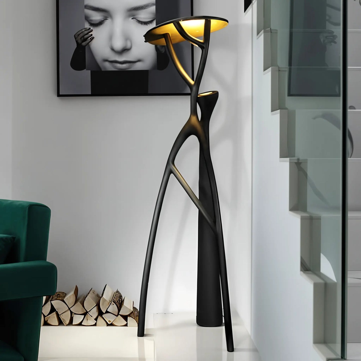 Humanoid Standing Tree Floor Lamp